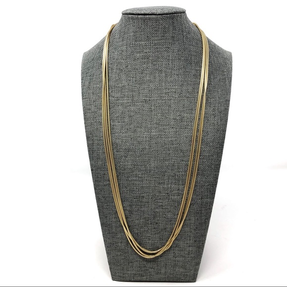 Sterling silver, gold overlay, extra long versatile chain, made in Italy - Picture 3 of 8